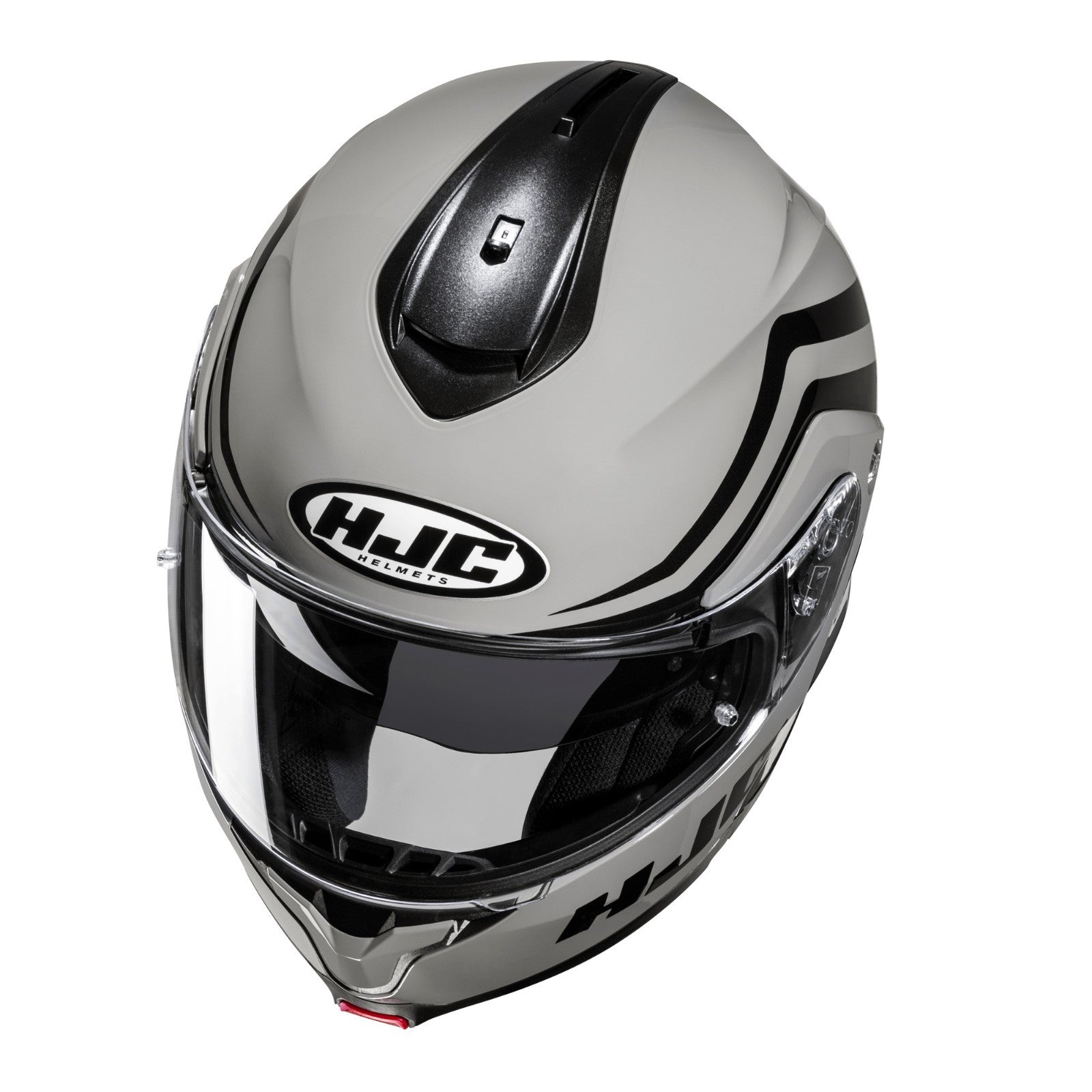 HJC C91N Modular Flip Nepos Grey Front Motorcycle Motorbike ECE2206 Sun Visor
