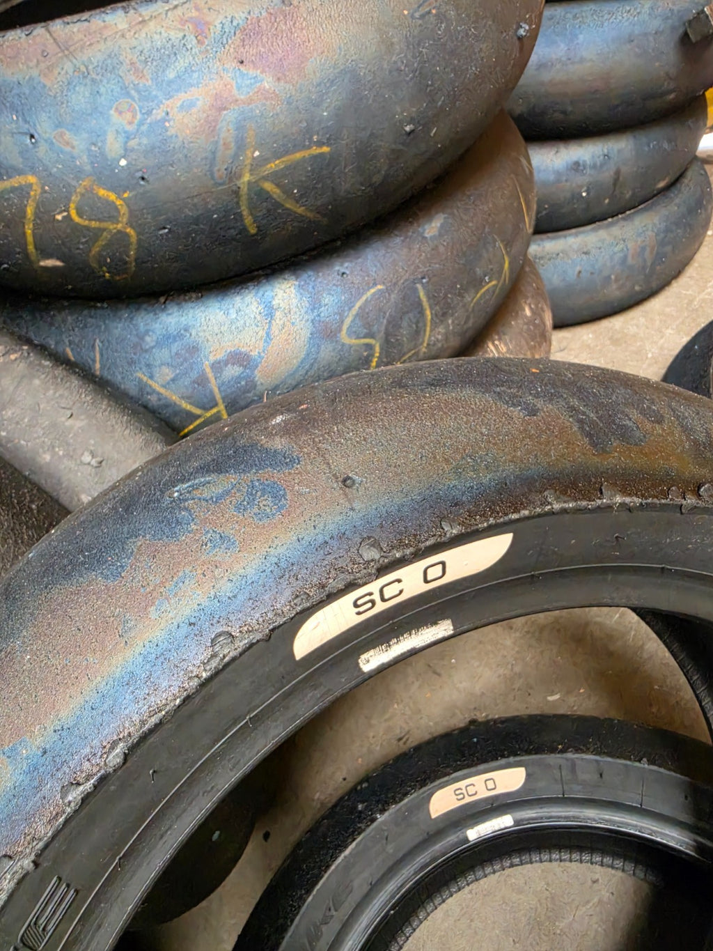 Pirelli Diablo Superbike SC0 190/60-17 Used BSB Scrub Motorcycle Tyre - SR10
