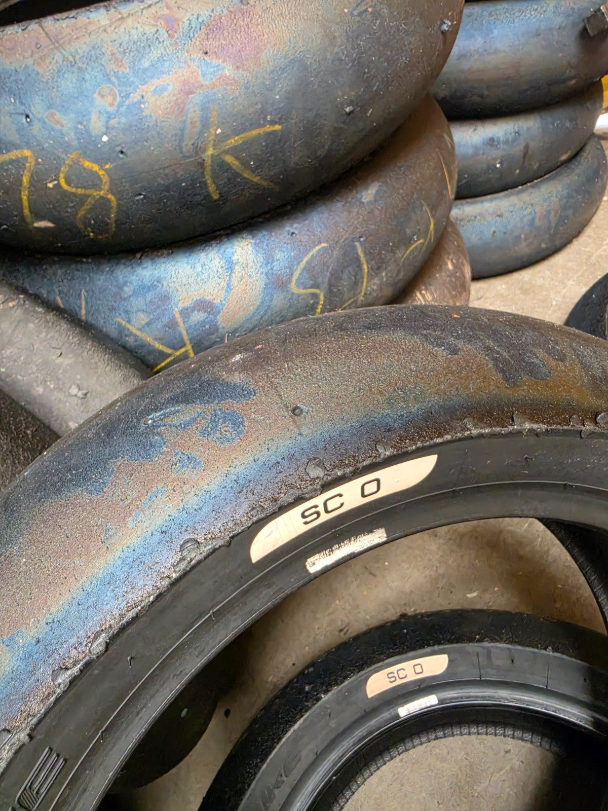 Pirelli Diablo Superbike SC0 190/60-17 Used BSB Scrub Motorcycle Tyre - SR10
