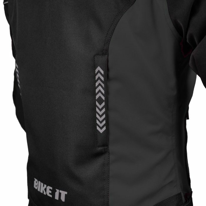 BikeIt Insignia Textile Ladies Waterproof CEAA Motorcycle Motorbike Jacket Black