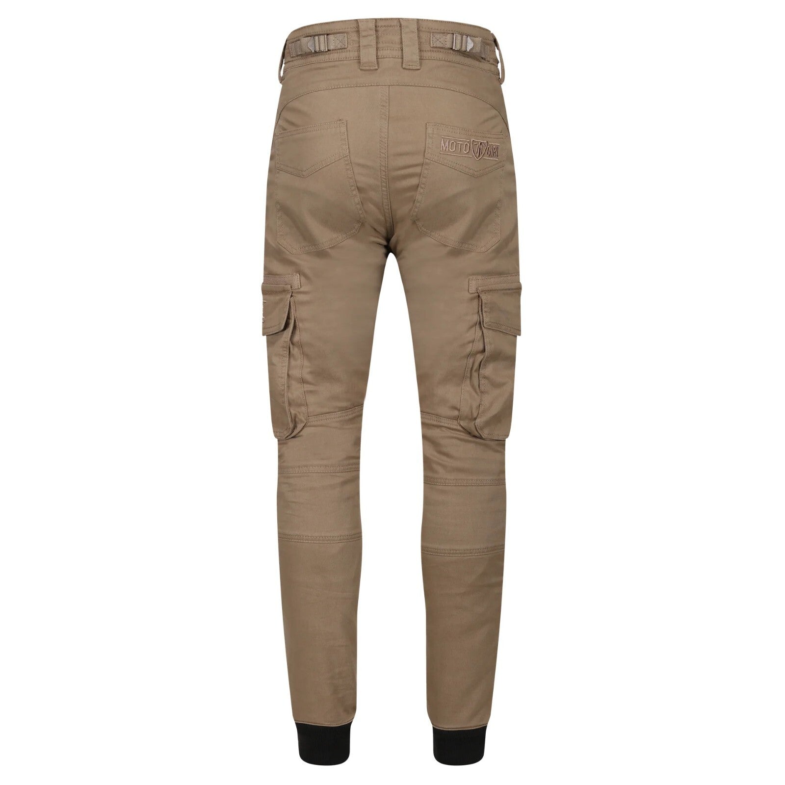 Moto Girl Lara Cargo Beige Ladies Motorcycle Motorbike Armoured Cargo Trousers