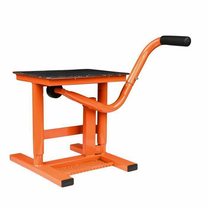 BikeTek MX Off Road Enduro Motorcycle Motorbike Lift Comp Stand - Orange