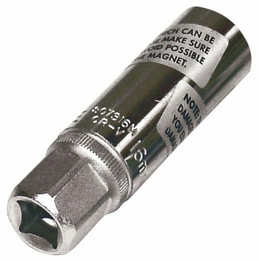 Bike It 16mm Magnetic Motorcycle Motorbike Spark Plug Socket 3/8" Drive