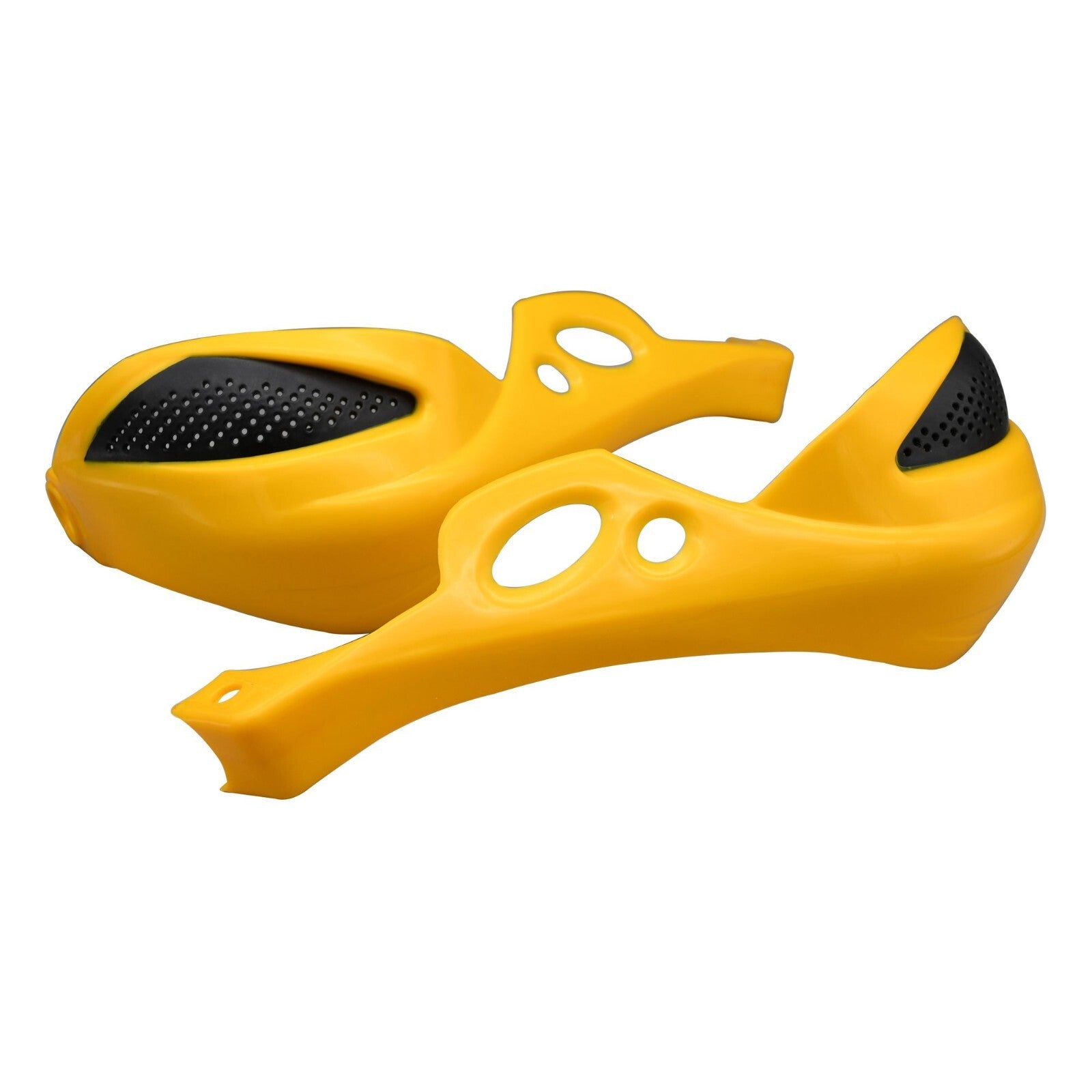 Bike It Universal GP-PRO Rally Vented Handguards - Yellow (Fitting kit Included)