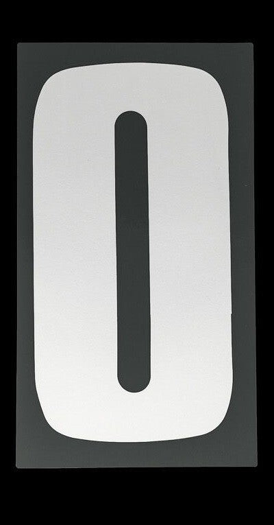 Bike It 6 Inch Motorcycle Motorbike Race Numbers - White - 10 Pack
