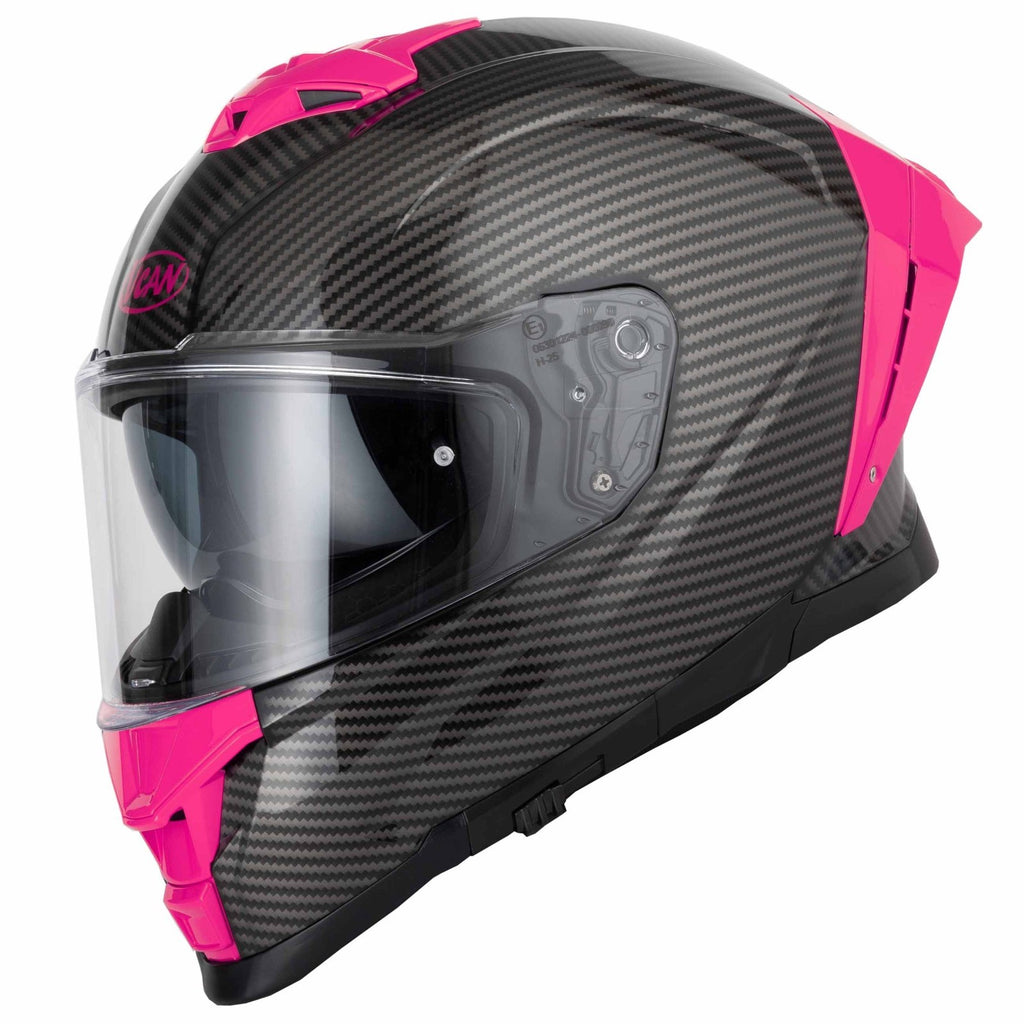 Vcan H162 X-Zero Pink ECE2206 ACU Gold Motorcycle Motorbike Full Face Helmet