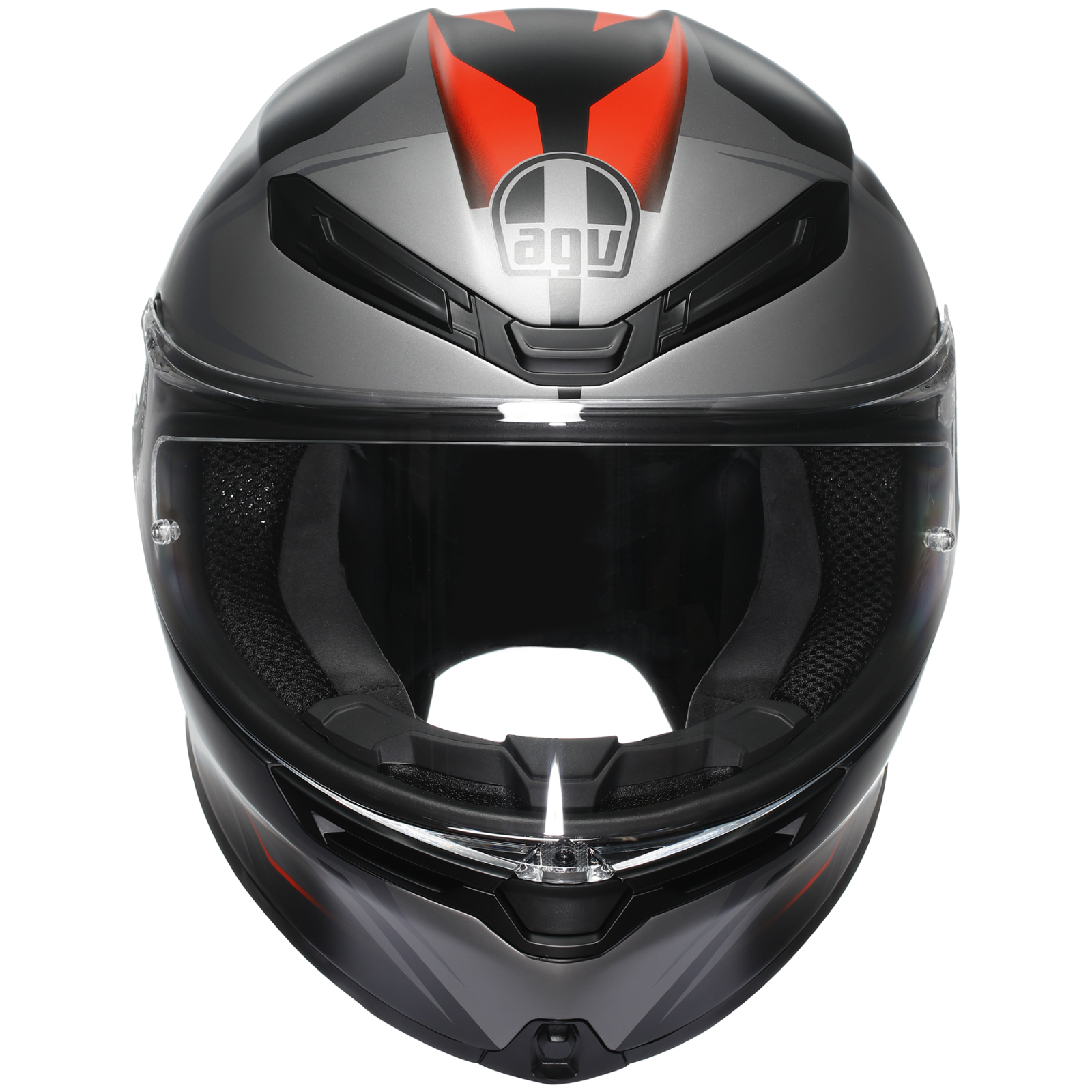 AGV K6-S Karve Grey Red ECE2206 Full Face ACU Gold Motorcycle Motorbike Helmet