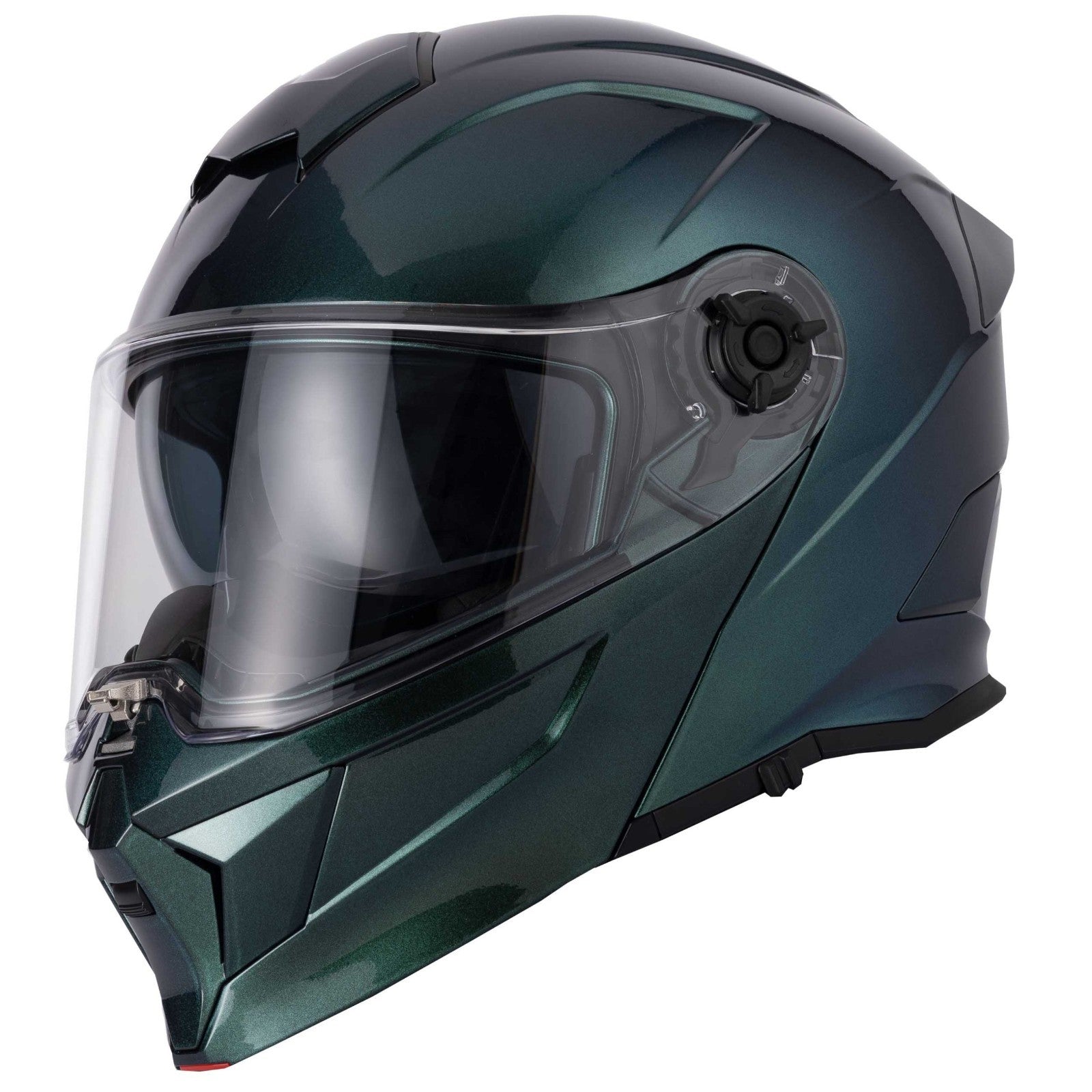 VCAN H276 Gradient Green Blue Flip Front ECE 2206 Motorcycle Motorbike Helmet