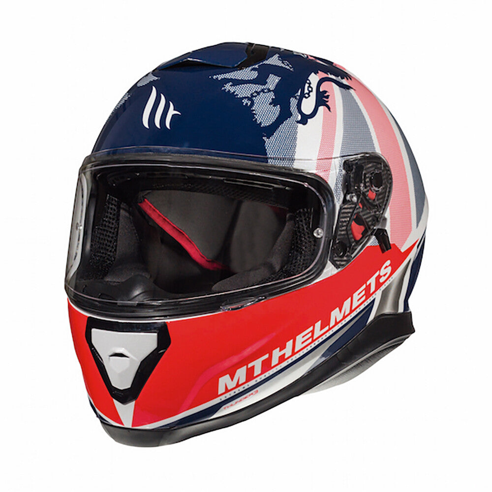 MT Thunder 3 SV Kingdom Motorcycle Motorbike Full Face Helmet Gloss Union Jack