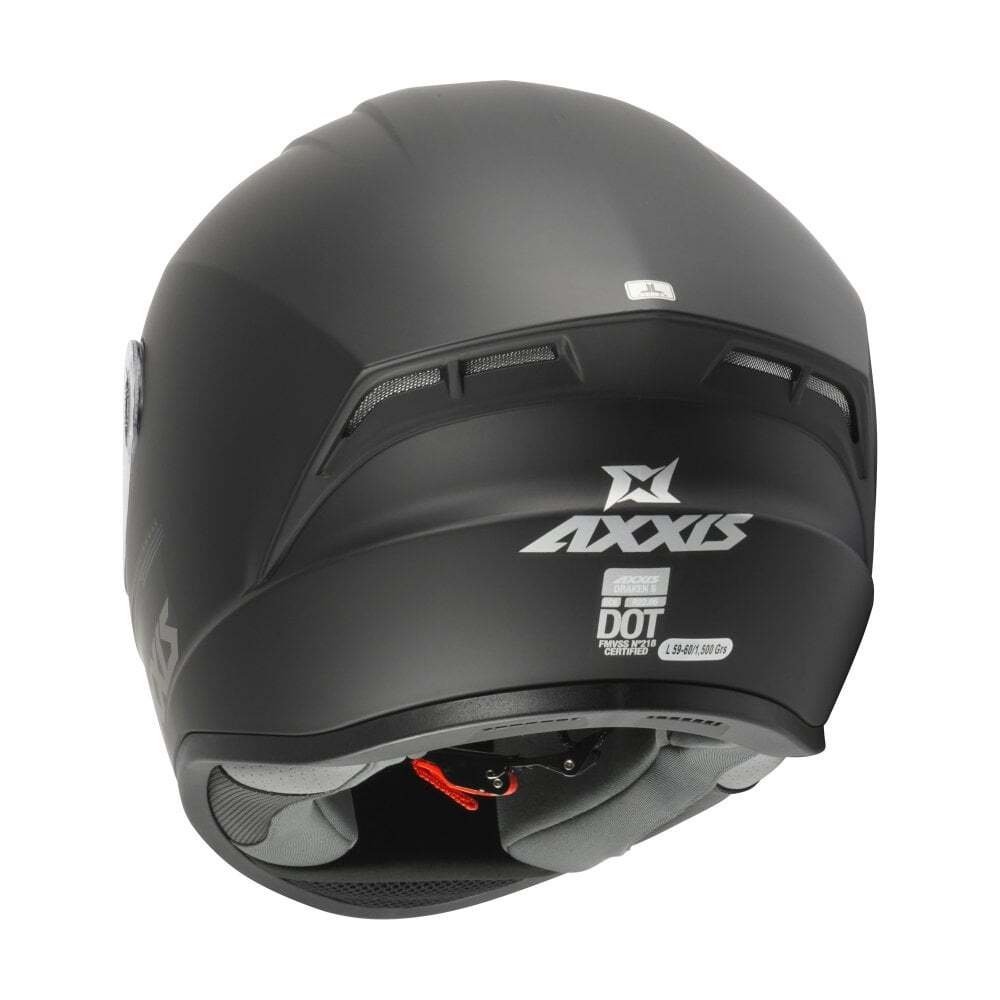 Draken S Solid Full Face ECE 2206 Motorcycle Motorbike Helmet Plain Matt Black