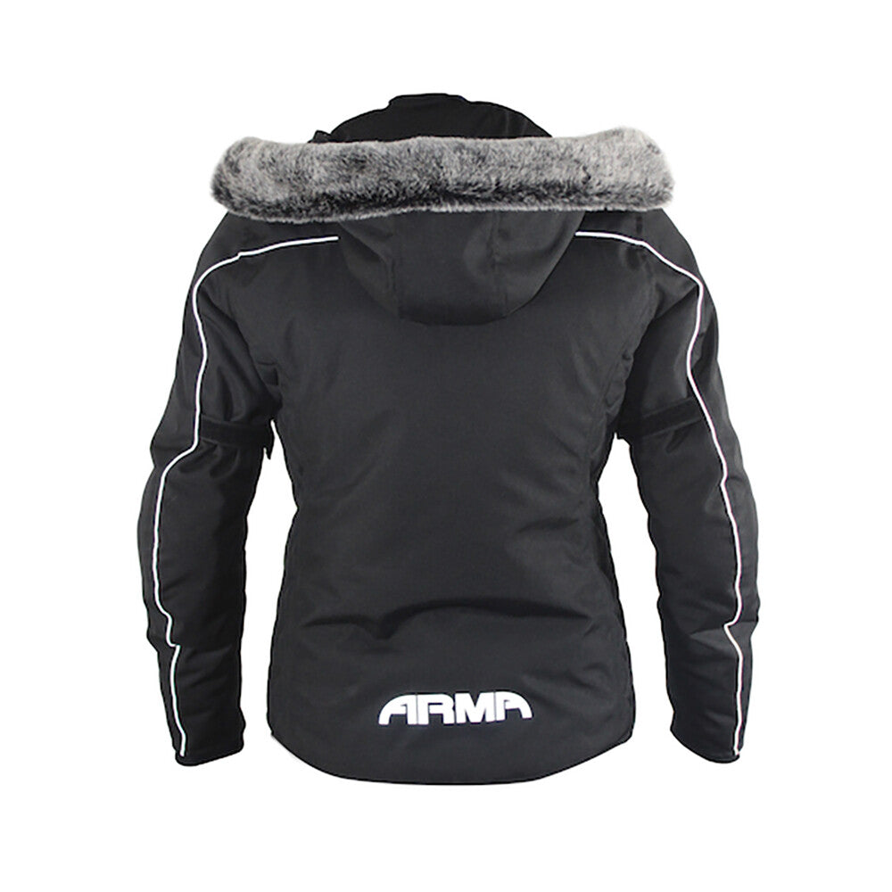 ARMR Moto Liyla Ladies Waterproof Motorcycle Motorbike Hooded Parker Jacket