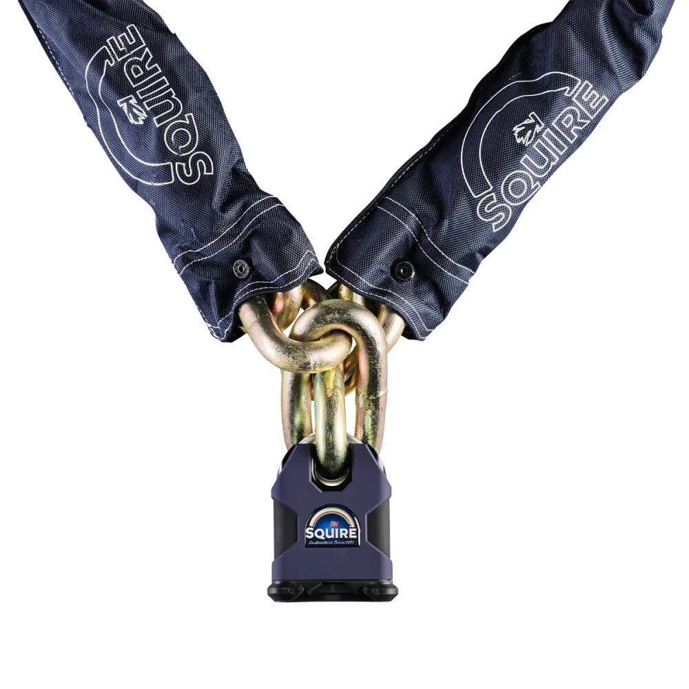 Motorcycle Bicycle Squire Leviathan 22mm Chain SS80CS inc. Sold Secure - Diamond