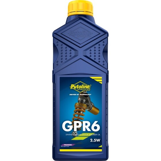Putoline GPR 6 2.5W Premium Racing Motorcycle Motorbike MX Shock Oil - 1L