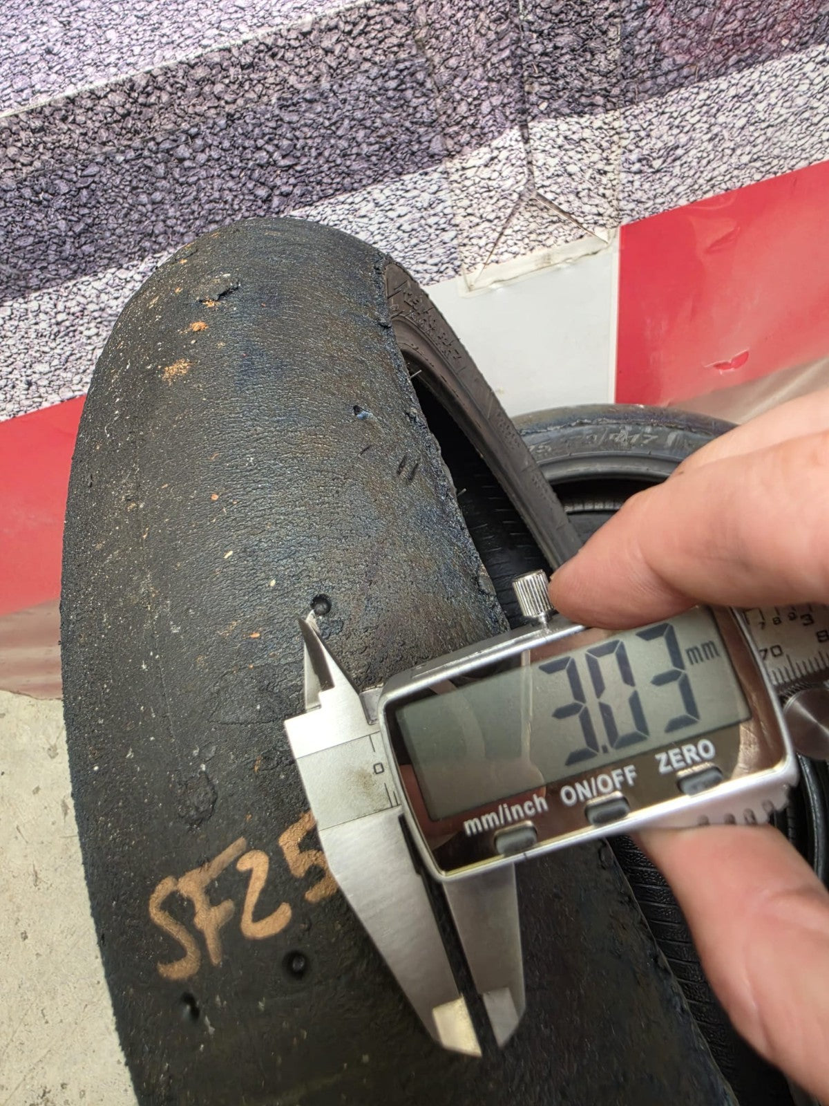 Pirelli Diablo Superbike SC1 125/70-17 Used BSB Scrub Motorcycle Tyre - SF25