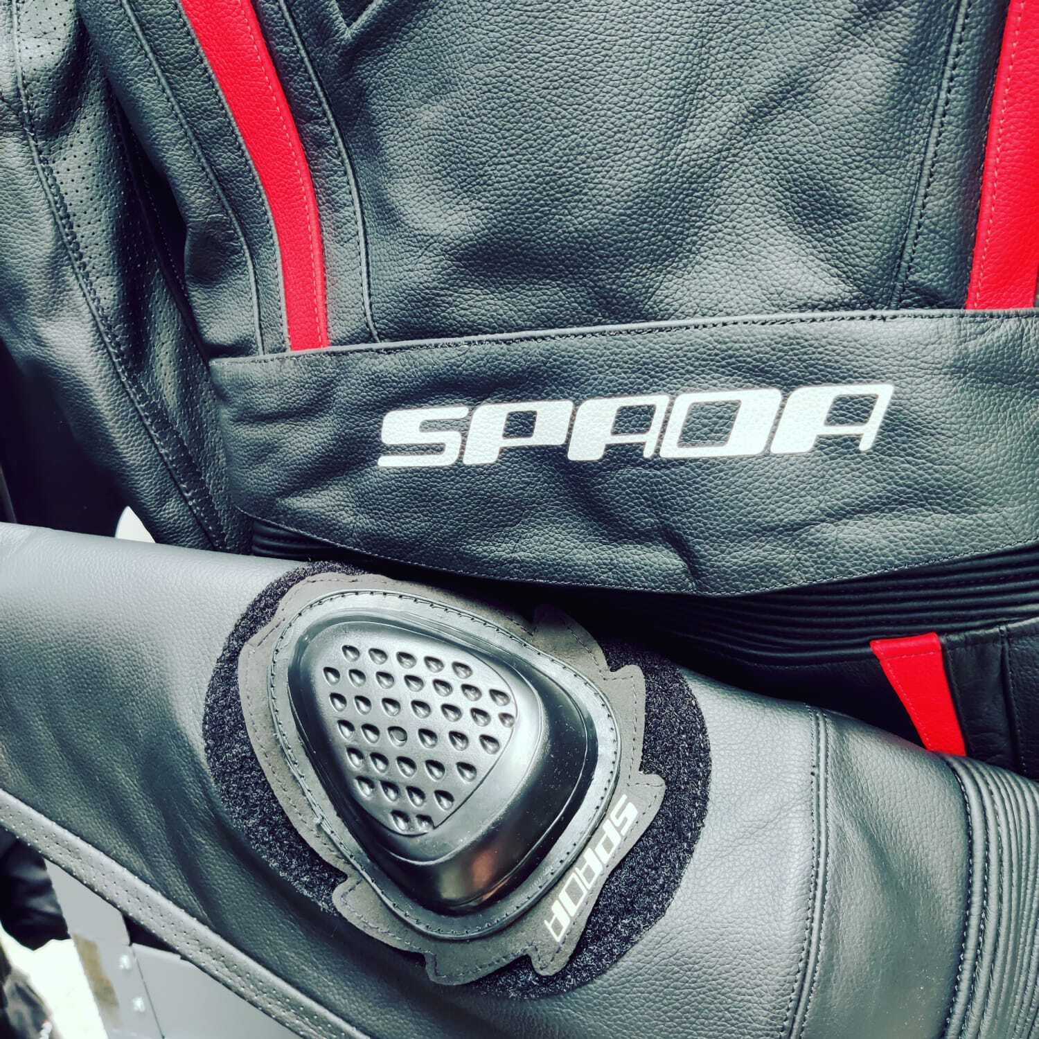 Spada Race School Ladies Leather 2 Piece Motorcycle Motorbike Sports Race Suit