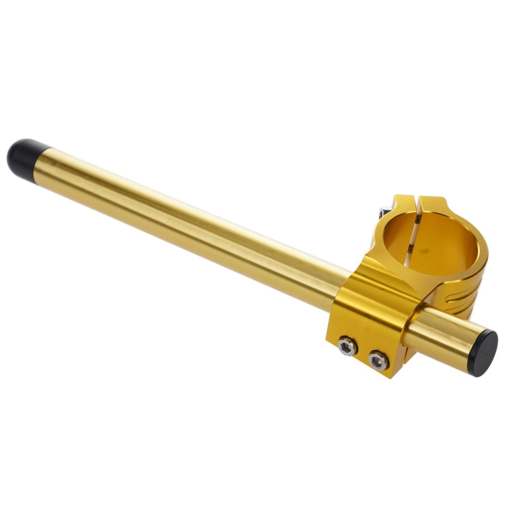 Bike It Motorcycle Motorbike 46mm Gold Clip-On Bar Kit