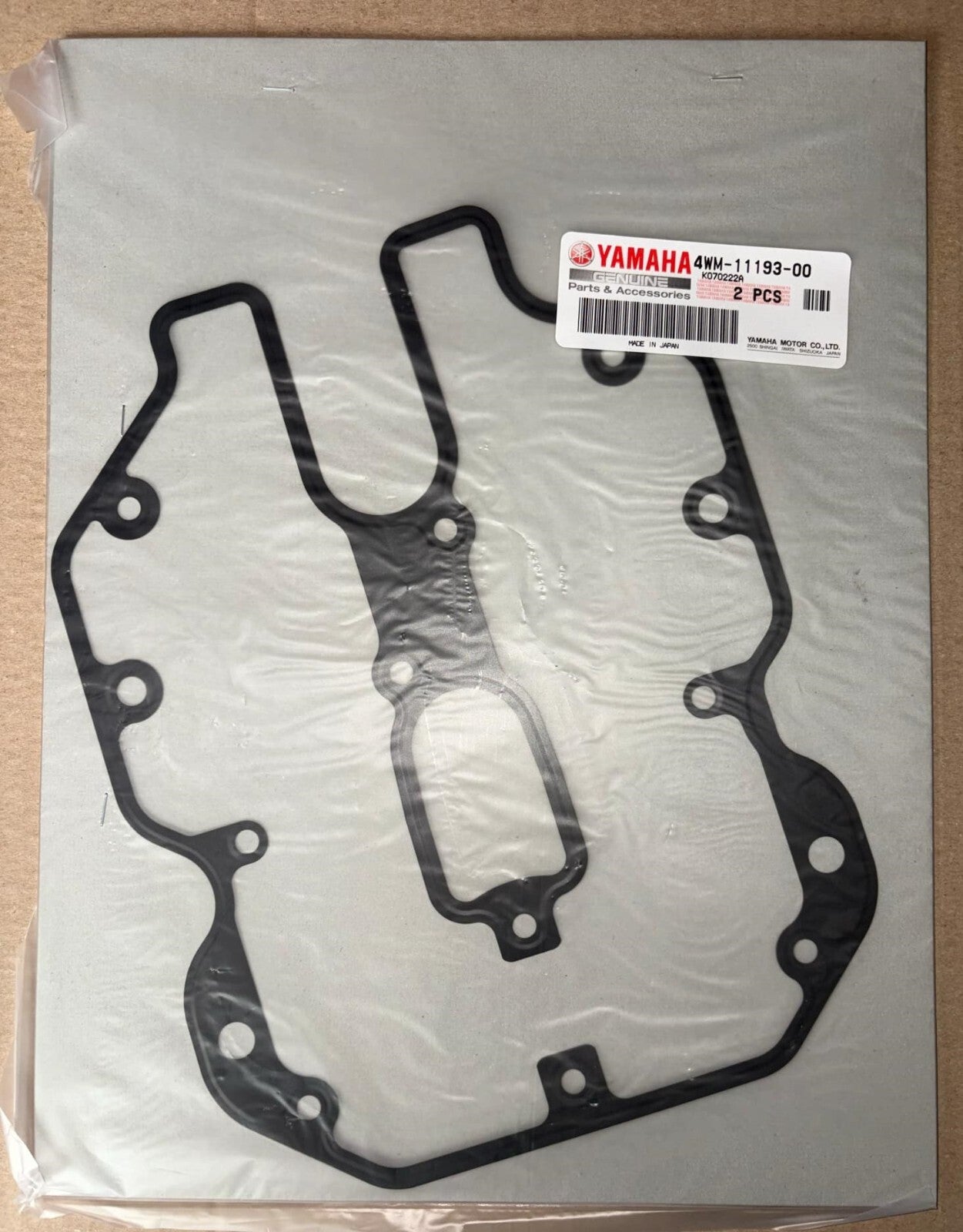 Genuine Yamaha  XV1600 99-03 Cylinder Head 1, Cover Gasket 2 Pack - 4WM-11193-00