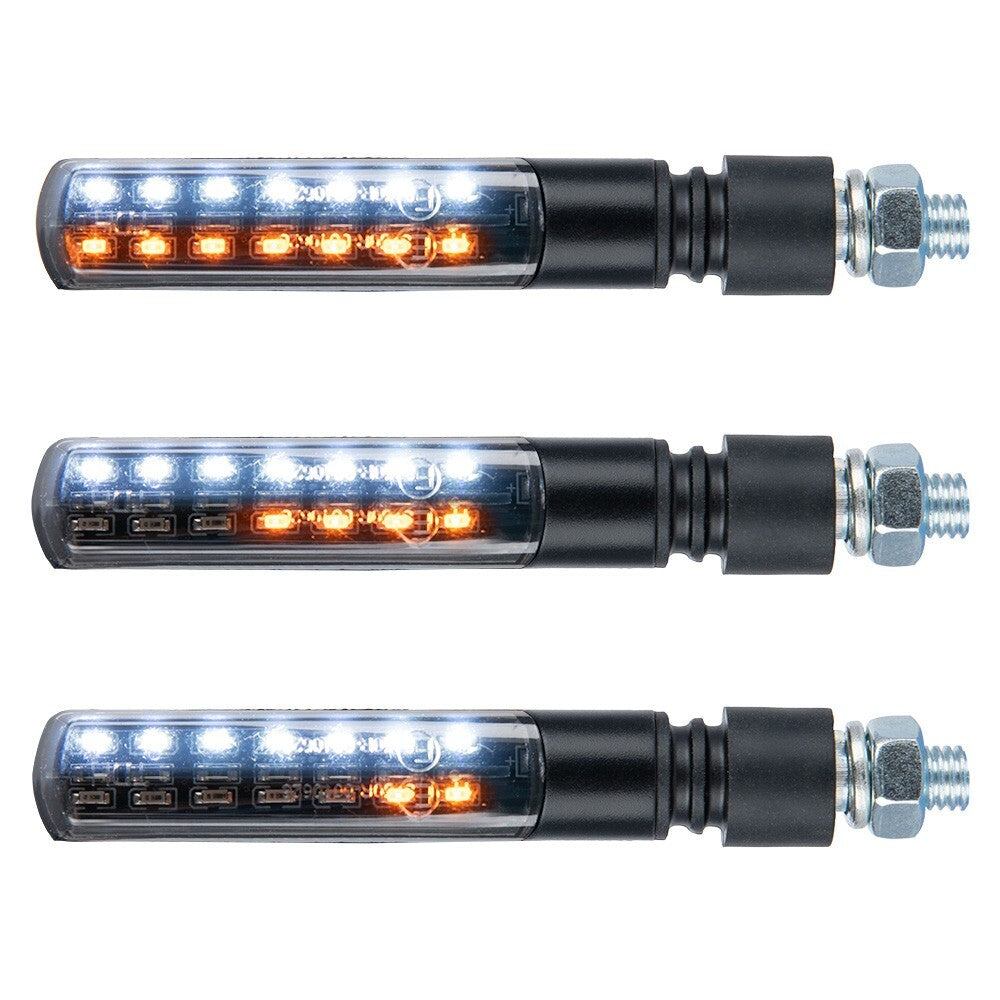 Oxford NightSlider - 3 in 1 Motorcycle Motorbike Sequential Front Indicators