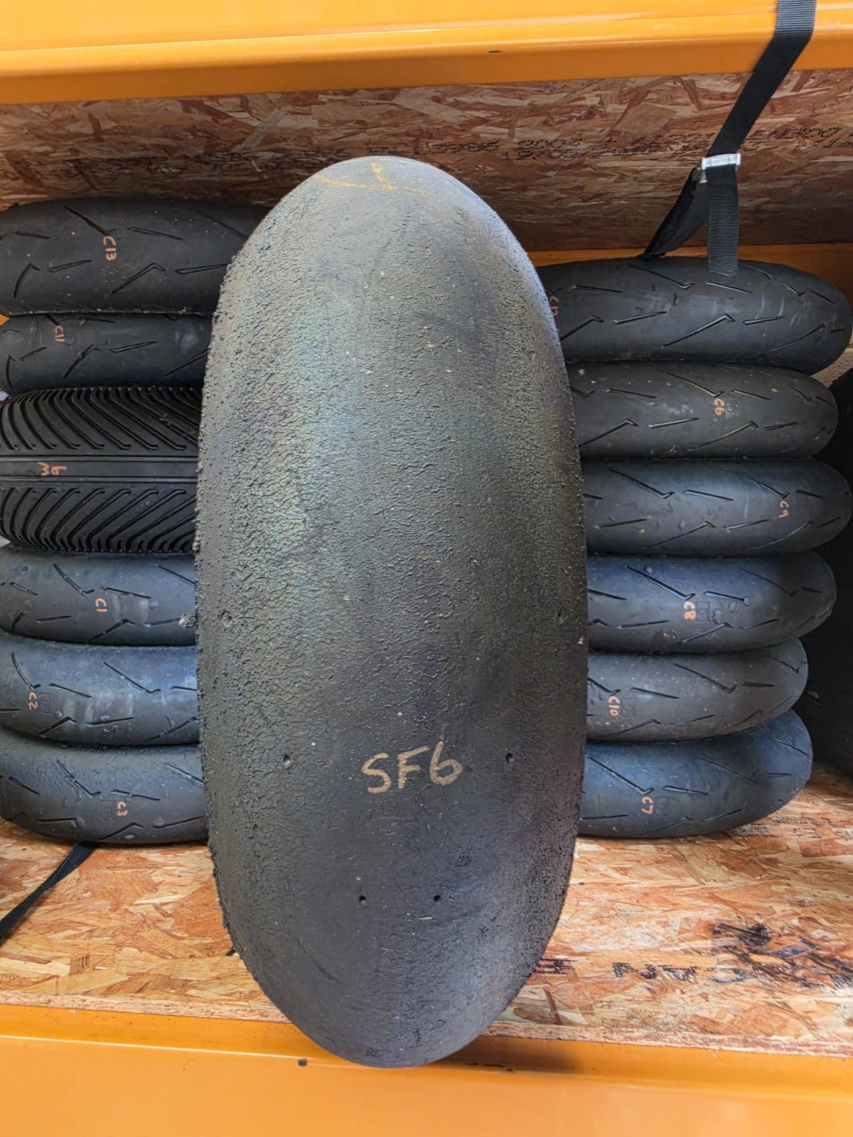 Pirelli Diablo Superbike SC0 190/60-17 Used BSB Scrub Motorcycle Tyre - SR6