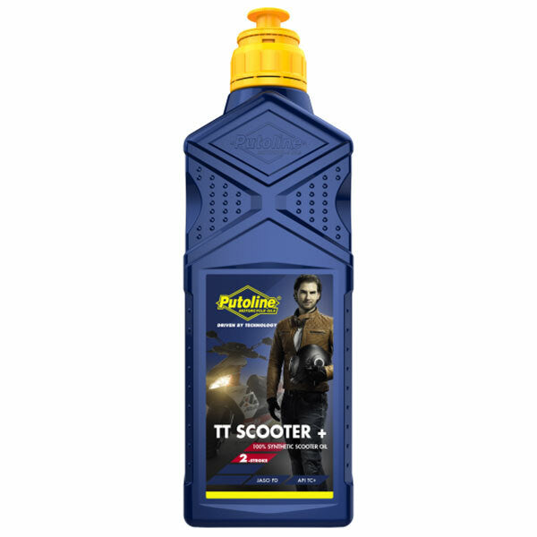 Putoline TT Scooter + Plus Moped Fully Synthetic Low Smoke 2 Stroke 2T Oil - 1L