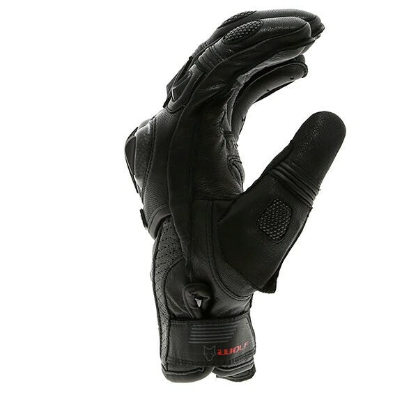 Wolf 2475 Kangaroo GT-S Sport Leather Motorcycle Motorbike Glove - Black