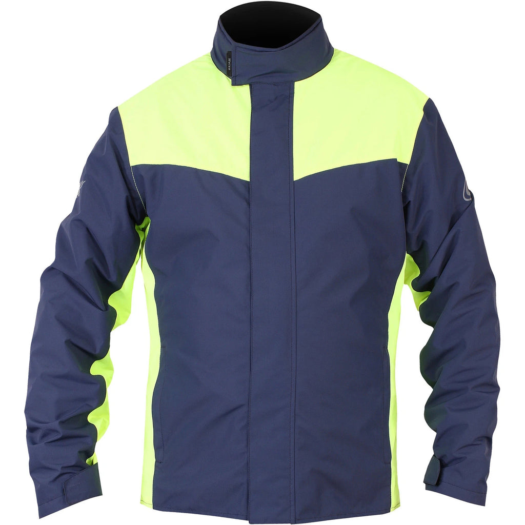 Weise Tempest Waterproof Motorcycle Motorbike Over Jacket Blue Yellow