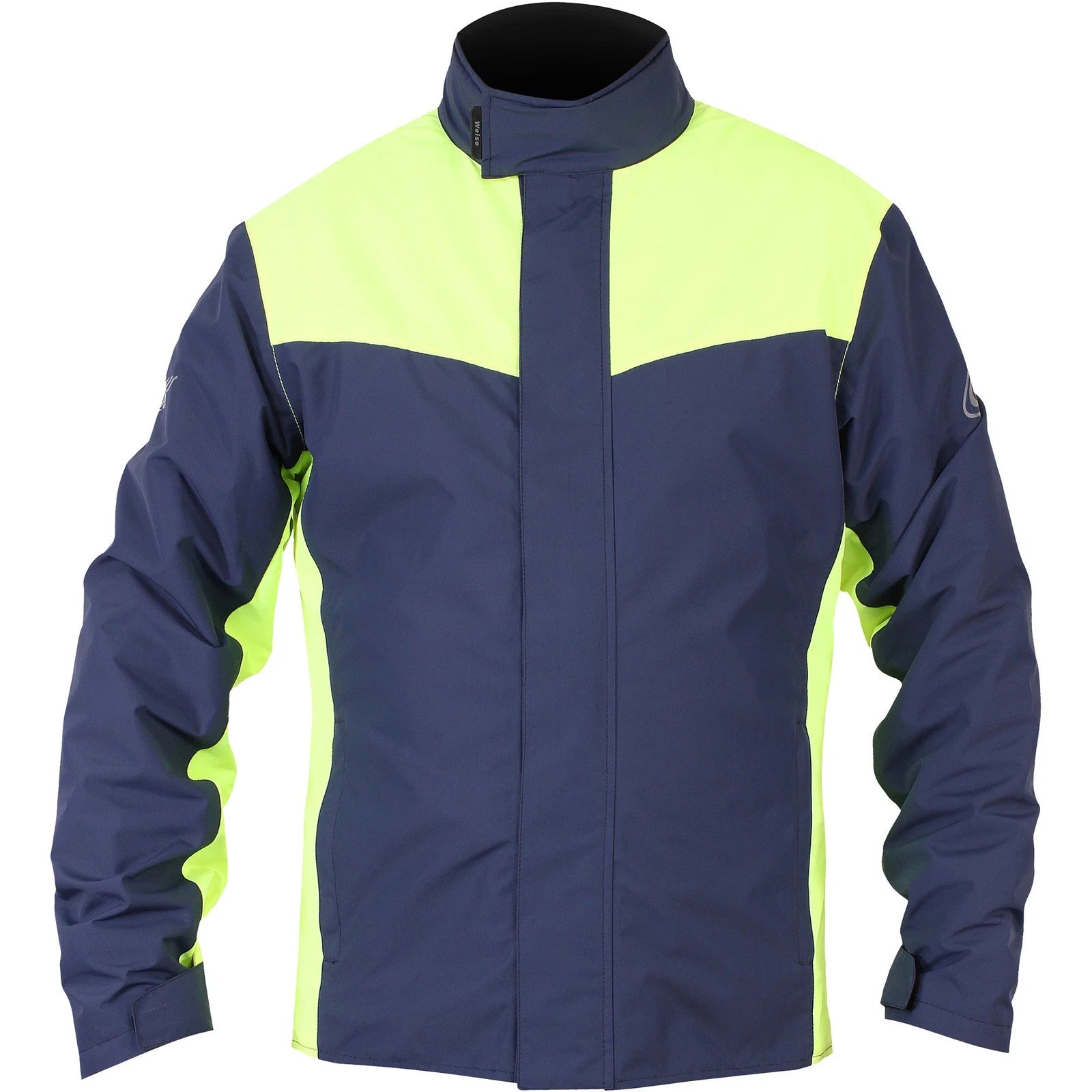 Weise Tempest Waterproof Motorcycle Motorbike Over Jacket Blue Yellow