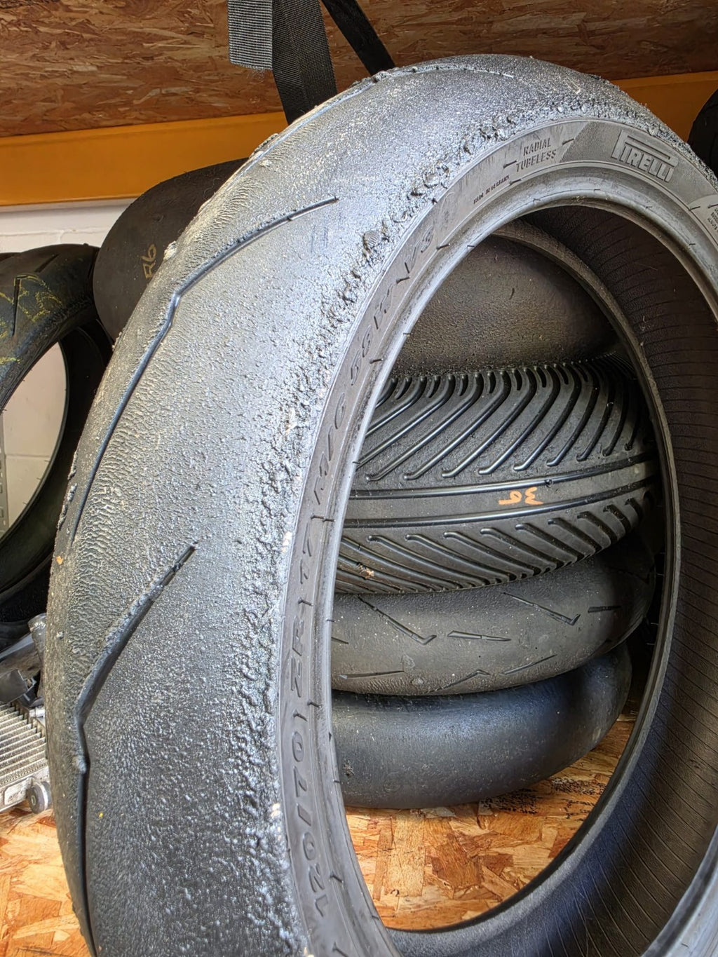 Pirelli Diablo Supercorsa V3 SC1 120/70-17 Part Worn Front BSB Scrub Tyre