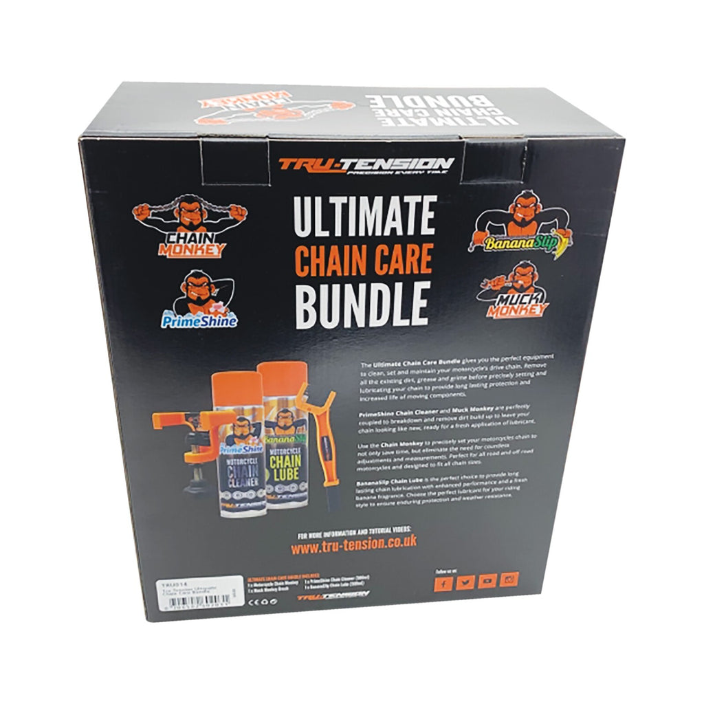 Tru Tension Ultimate Motorcycle Motorbike Chain Care Bundle Ideal Gift