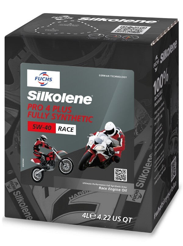 Silkolene Pro 4 Plus 5W-40 Ester Fully Synthetic Race Superbike 4T Engine Oil