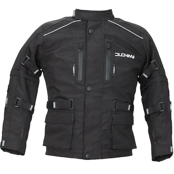 Duchinni Kids Jago Motorcycle Motorbike Children's Kids Textile Jacket - Black