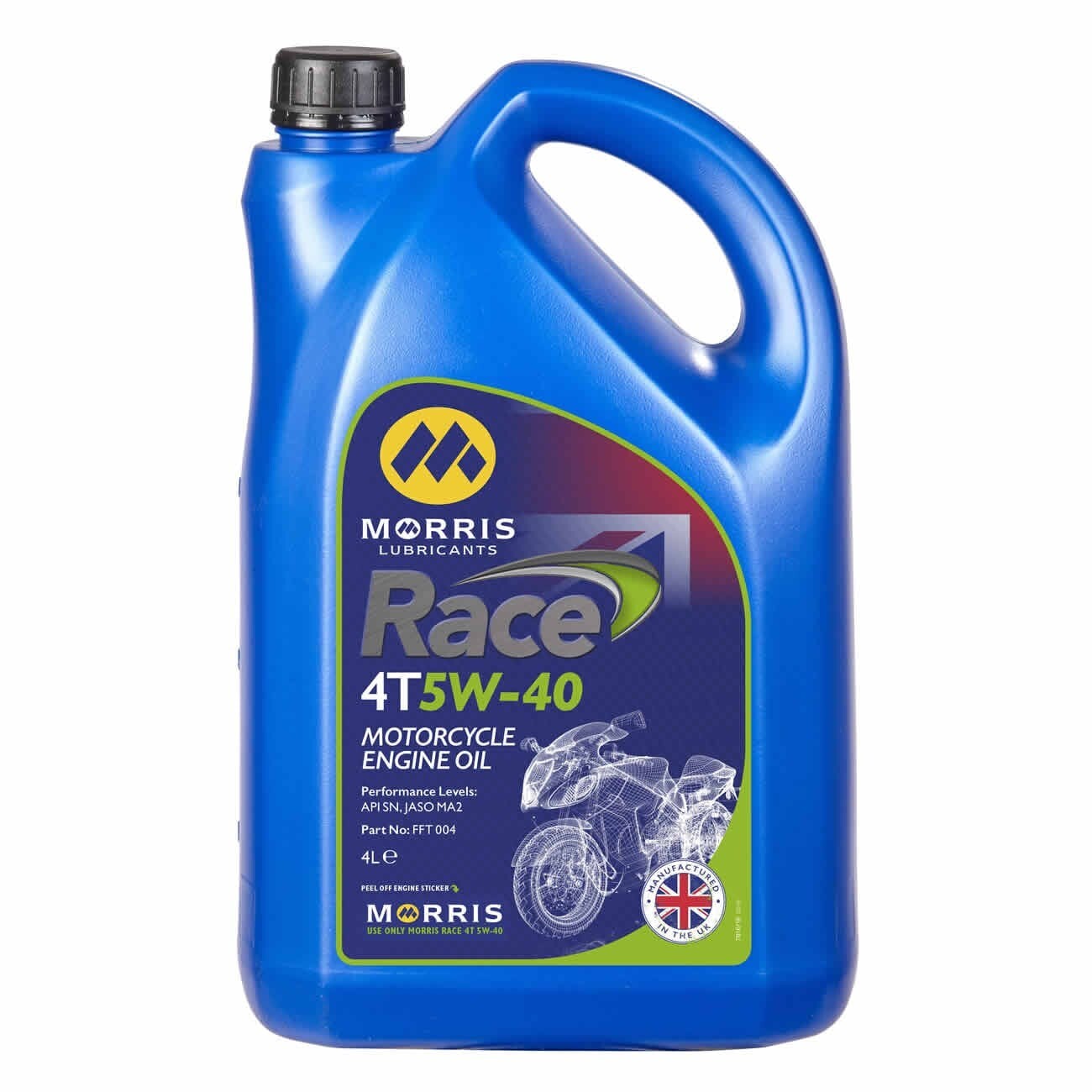 Morris Race 4T 5W-40 High Performance Fully Synthetic Motorcycle Engine Oil - 1L