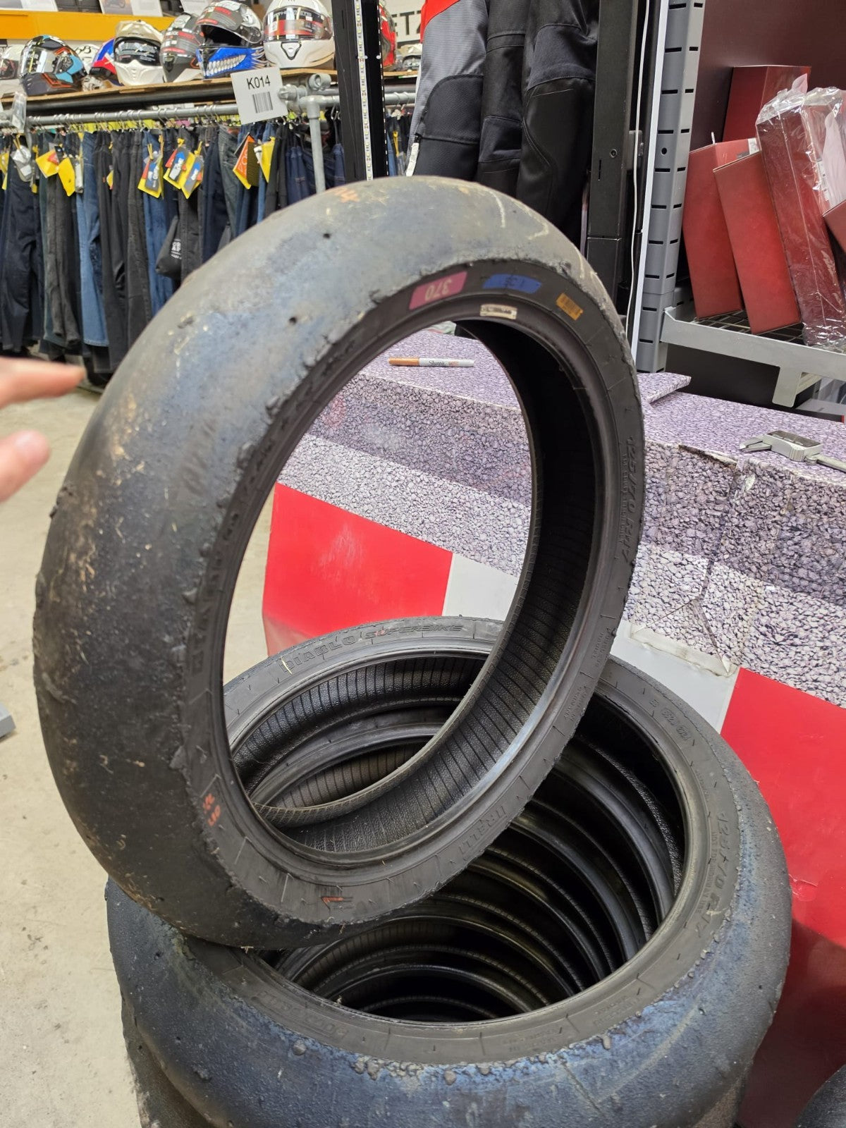 Pirelli Diablo Superbike SC1 125/70-17 Used BSB Scrub Motorcycle Tyre - SF14