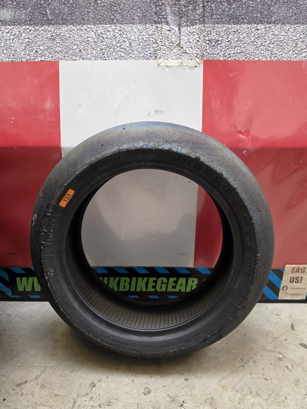 Pirelli Diablo Superbike SC0 120/70-17 Used BSB Scrub Motorcycle Tyre - SR1
