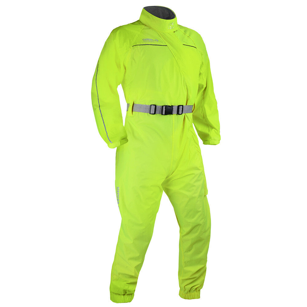 Oxford Rainseal Waterproof Motorcycle Motorbike Scooter Over Suit Fluo