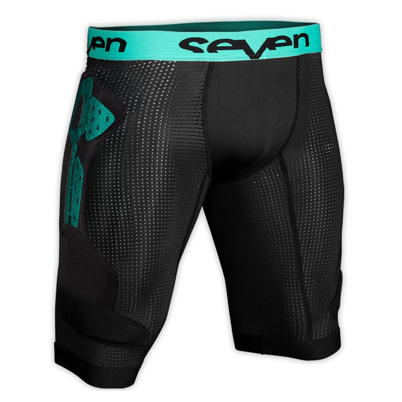 Seven MX Fusion Padded Compression MX Off Road Adult Shorts Black