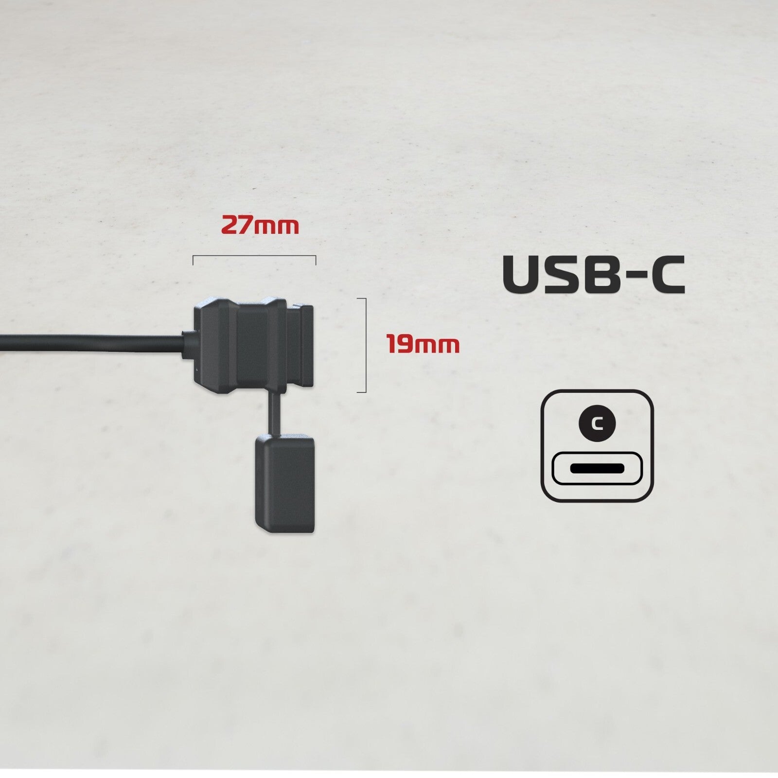 Oxford USB Type C Fused Motorcycle Motorbike Charging Kit - EL117
