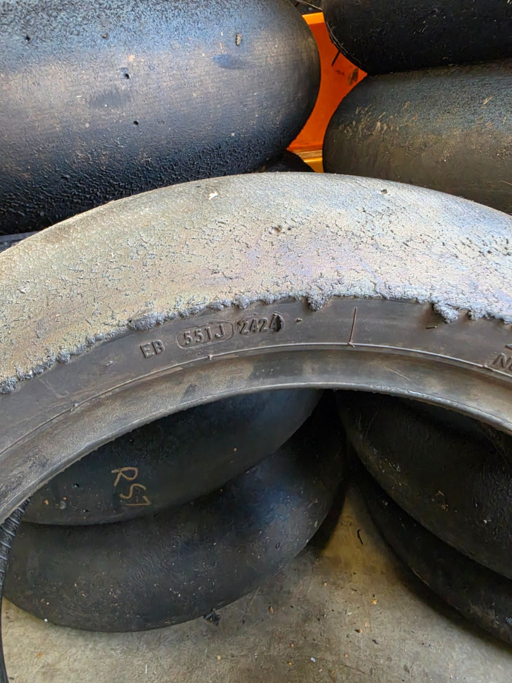 Pirelli Diablo Superbike SC0 200/65-17 Used BSB Scrub Motorcycle Tyre - RS12