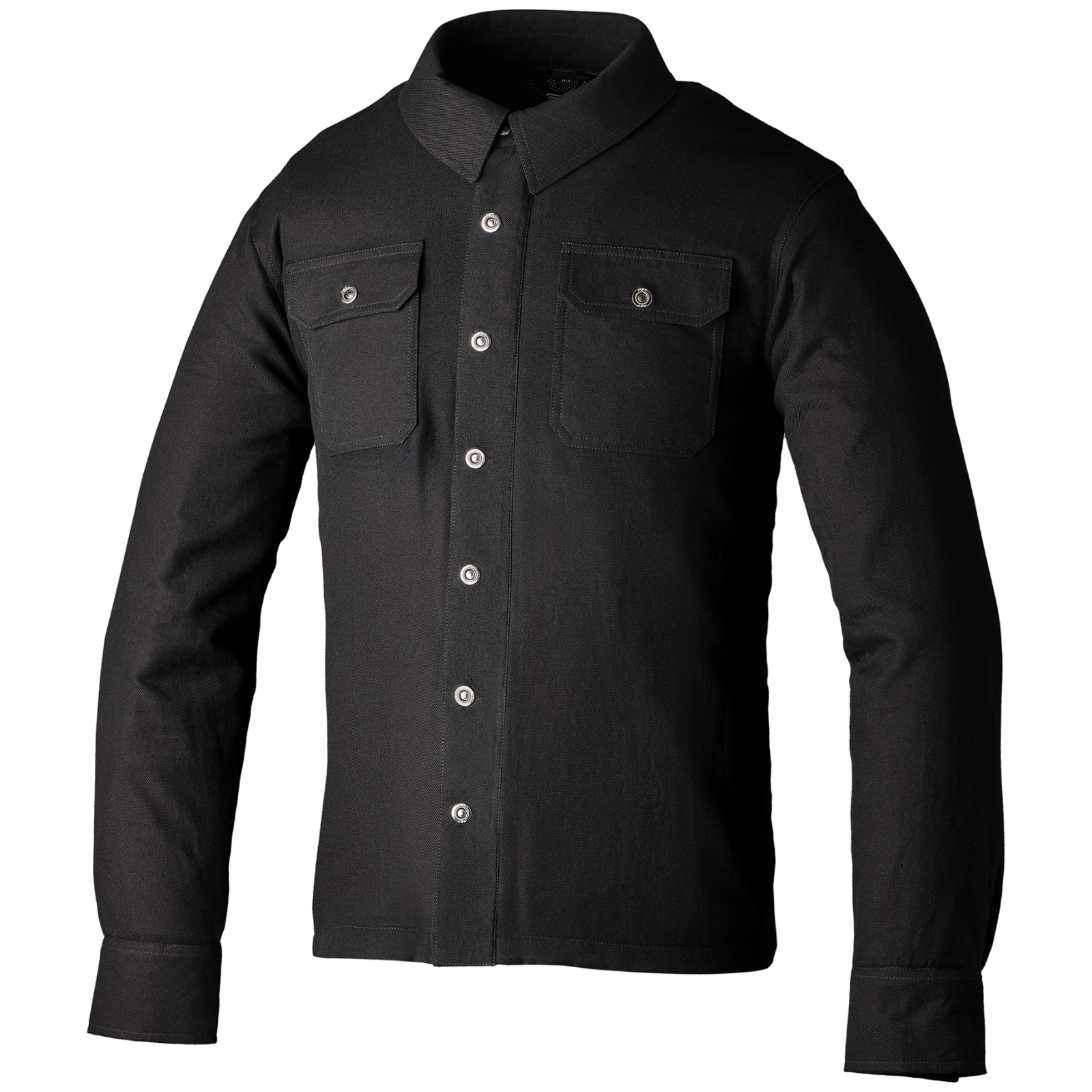 RST Lumberjack CE Aramid Armoured Motorcycle Motorbike Textile Shirt Plain Black
