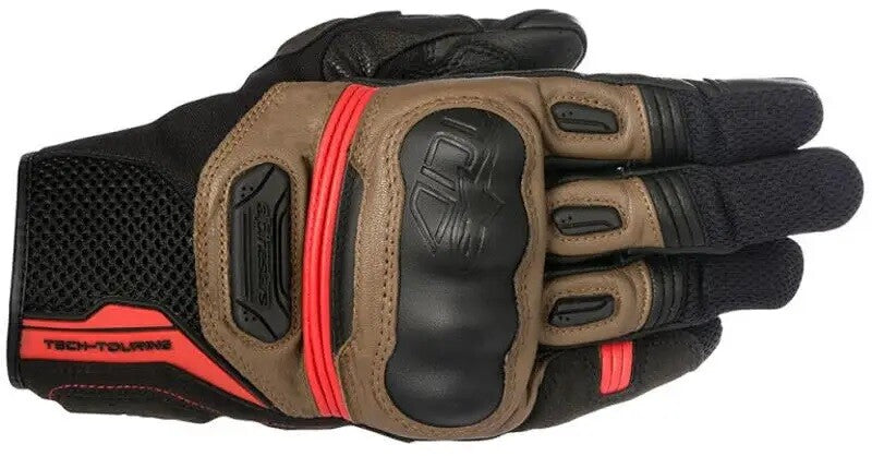 Alpinestars Highlands Goat Leather Motorcycle Motorbike Gloves Tobacco Brown