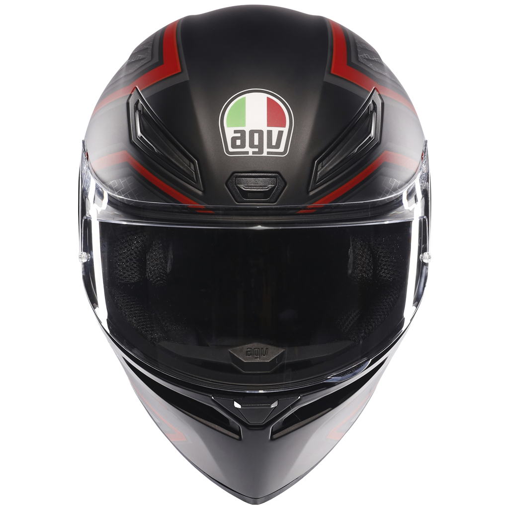 AGV K1S Sling Matt Black Red ECE2206 Full Face Motorcycle Motorbike Helmet