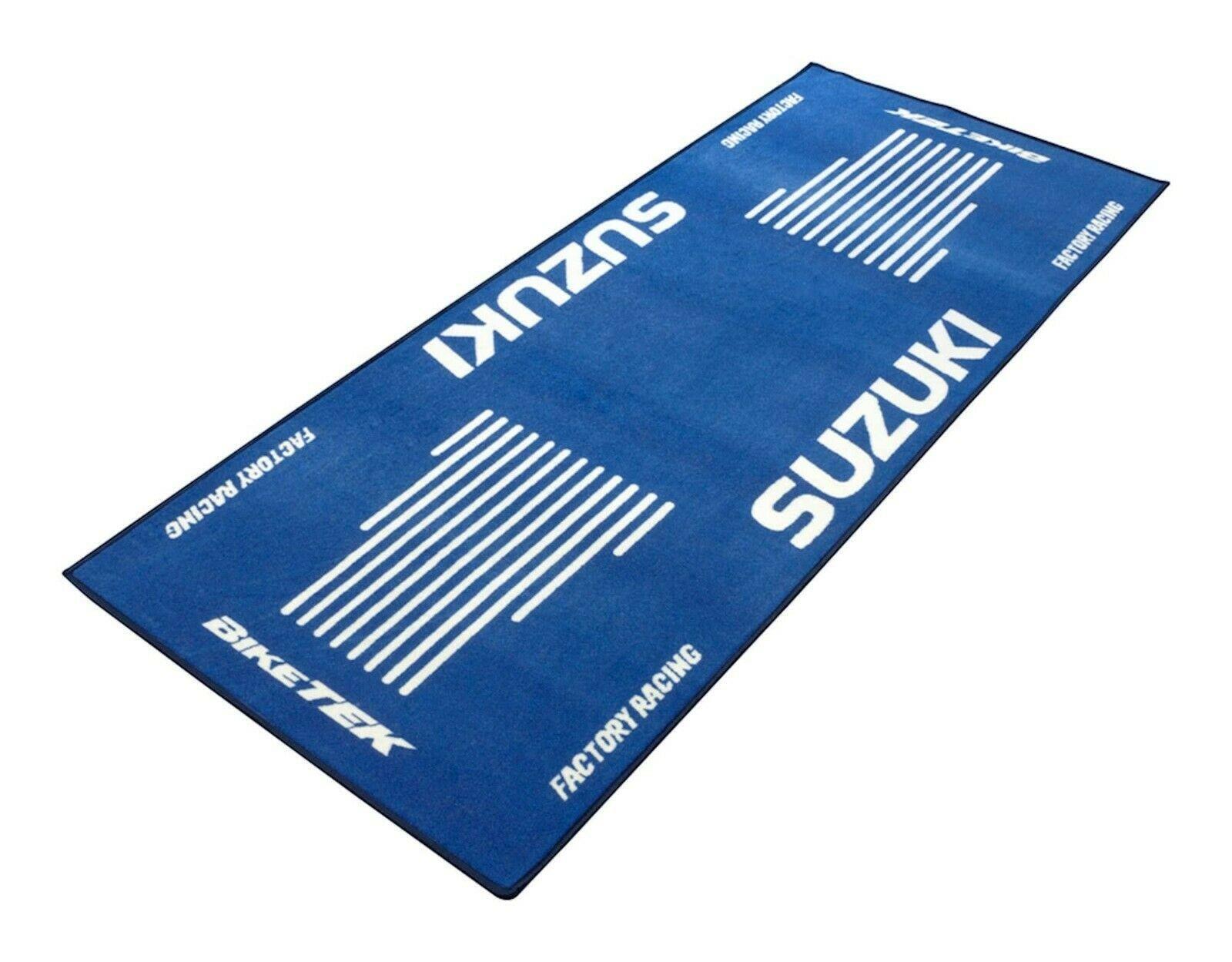 Bike Tek Suzuki Motorcycle Motorbike Workshop Garage Mat Series 3 190x80cm