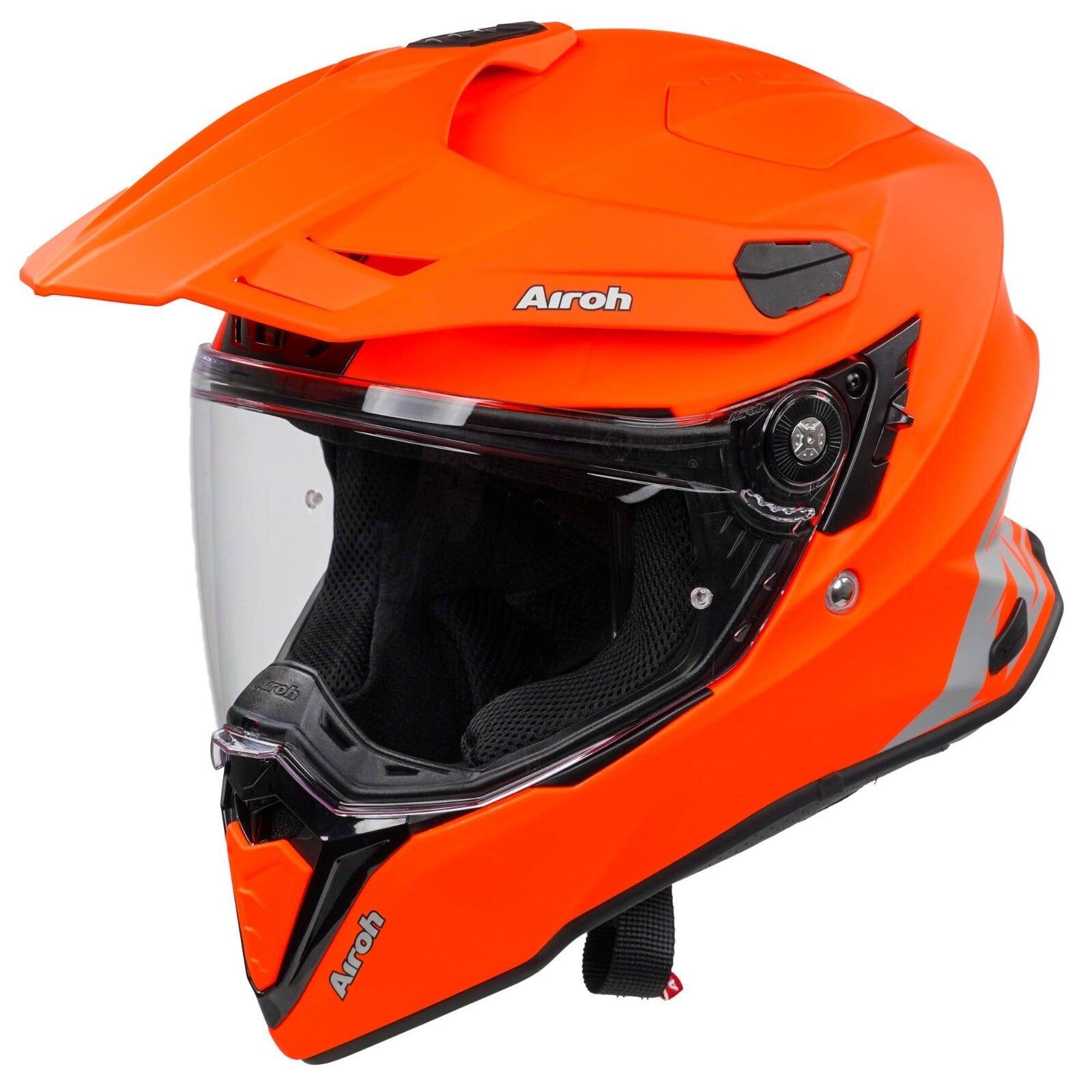 Airoh Commander Adventure ACU Gold Motorcycle Motorbike Helmet Matt Fluo Orange