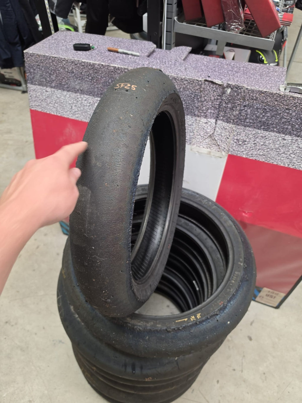 Pirelli Diablo Superbike SC1 125/70-17 Used BSB Scrub Motorcycle Tyre - SF25