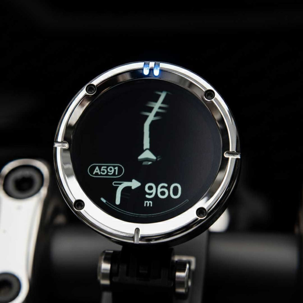 Beeline Moto II Classic Chrome Compact Motorcycle Motorbike GPS Navigation
