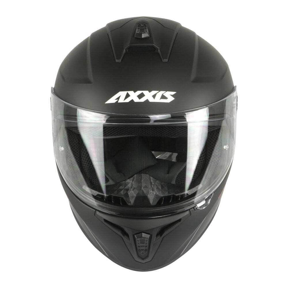 Draken S Solid Full Face ECE 2206 Motorcycle Motorbike Helmet Plain Matt Black