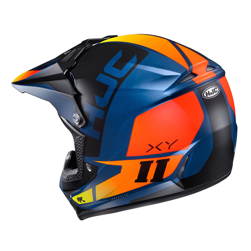 HJC CL-XY II Creed Blue Orange Child's Youth Motorcycle Offroad Moto X Helmet