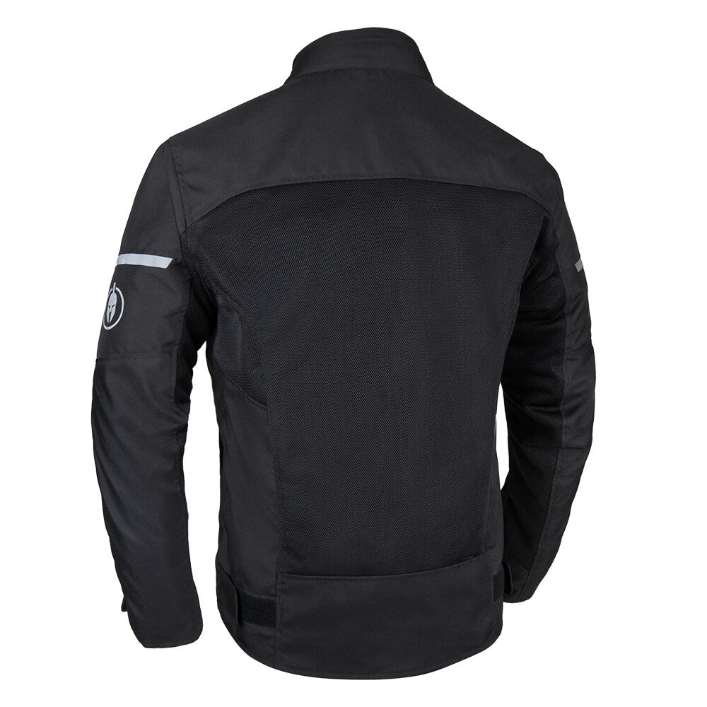 Oxford Spartan Air Mesh Vented Summer Motorcycle Motorbike Jacket Stealth Black