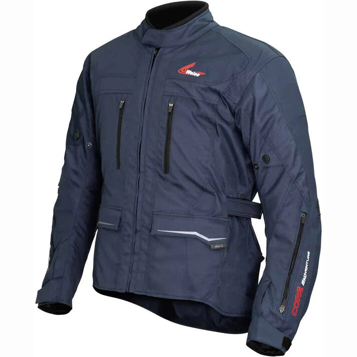 Weise Core Adventure Waterproof All Season CEAA Motorcycle Motorbike Jacket Navy