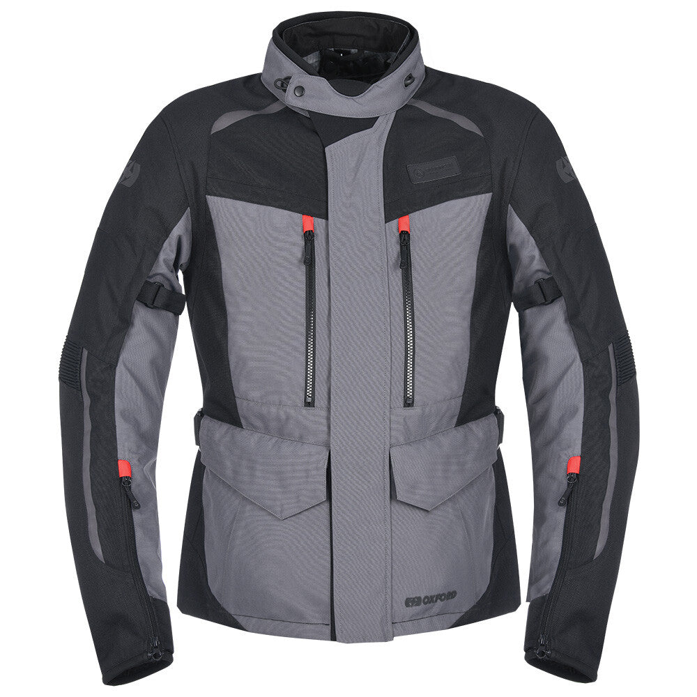 Oxford Continental Advanced Waterproof Motorcycle Motorbike Jacket Tech Grey